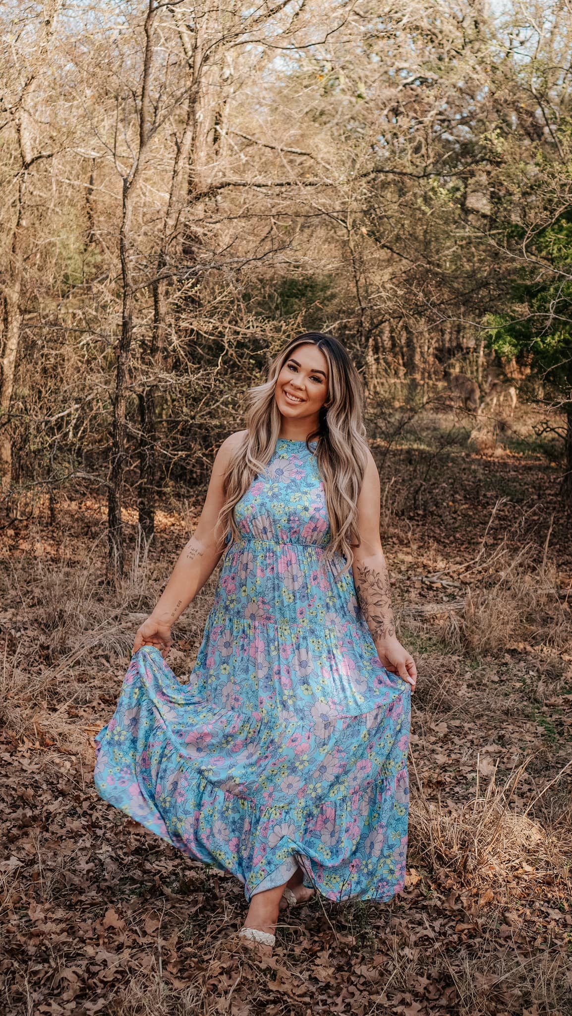 FLORAL MAXI DRESS