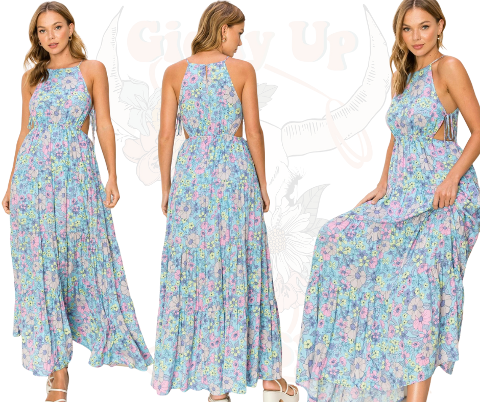 FLORAL MAXI DRESS